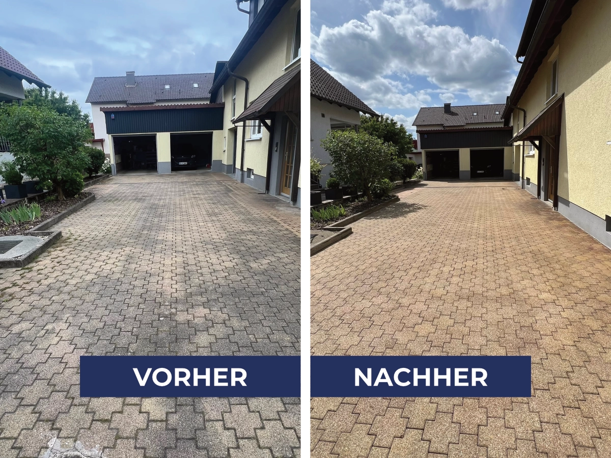 Steinreinigung Virher:Nachher 4