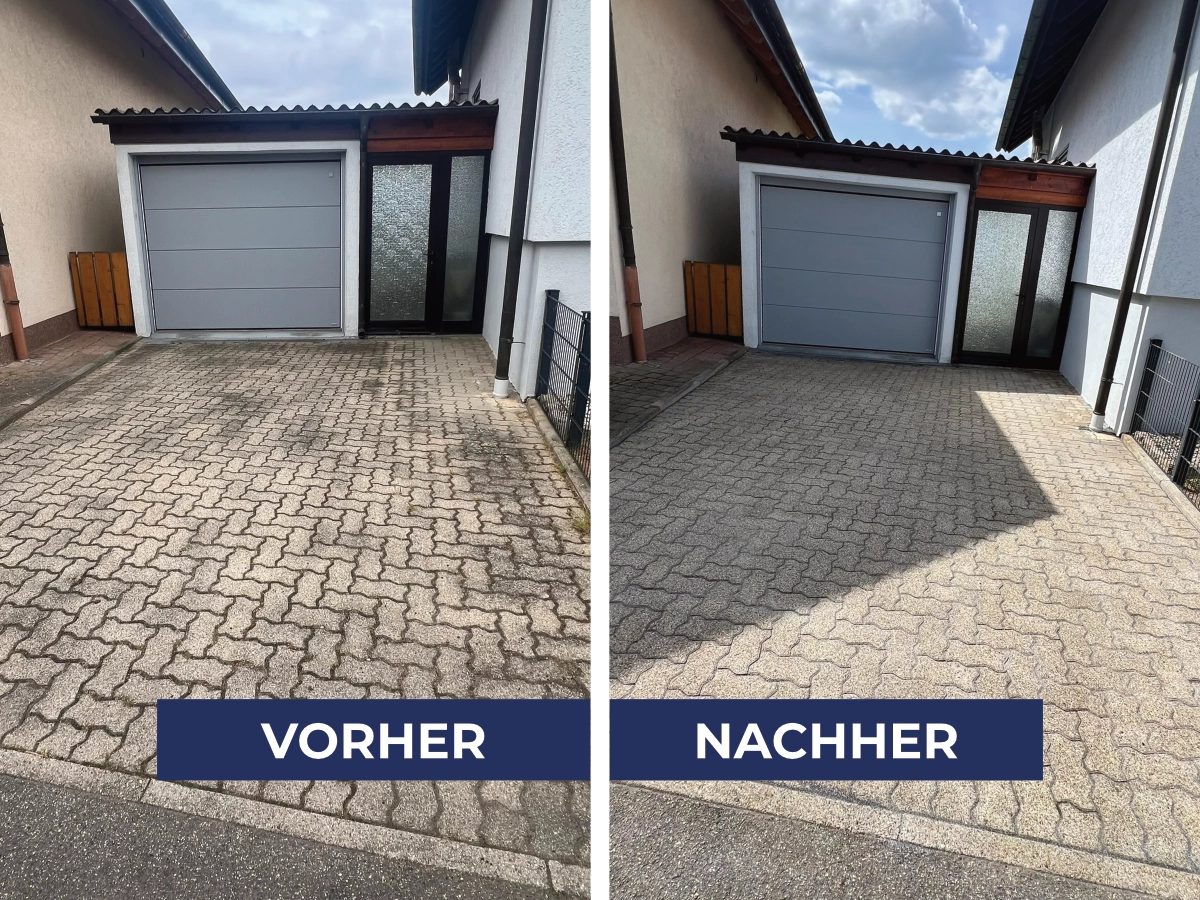 Steinreinigung Virher:Nachher 6