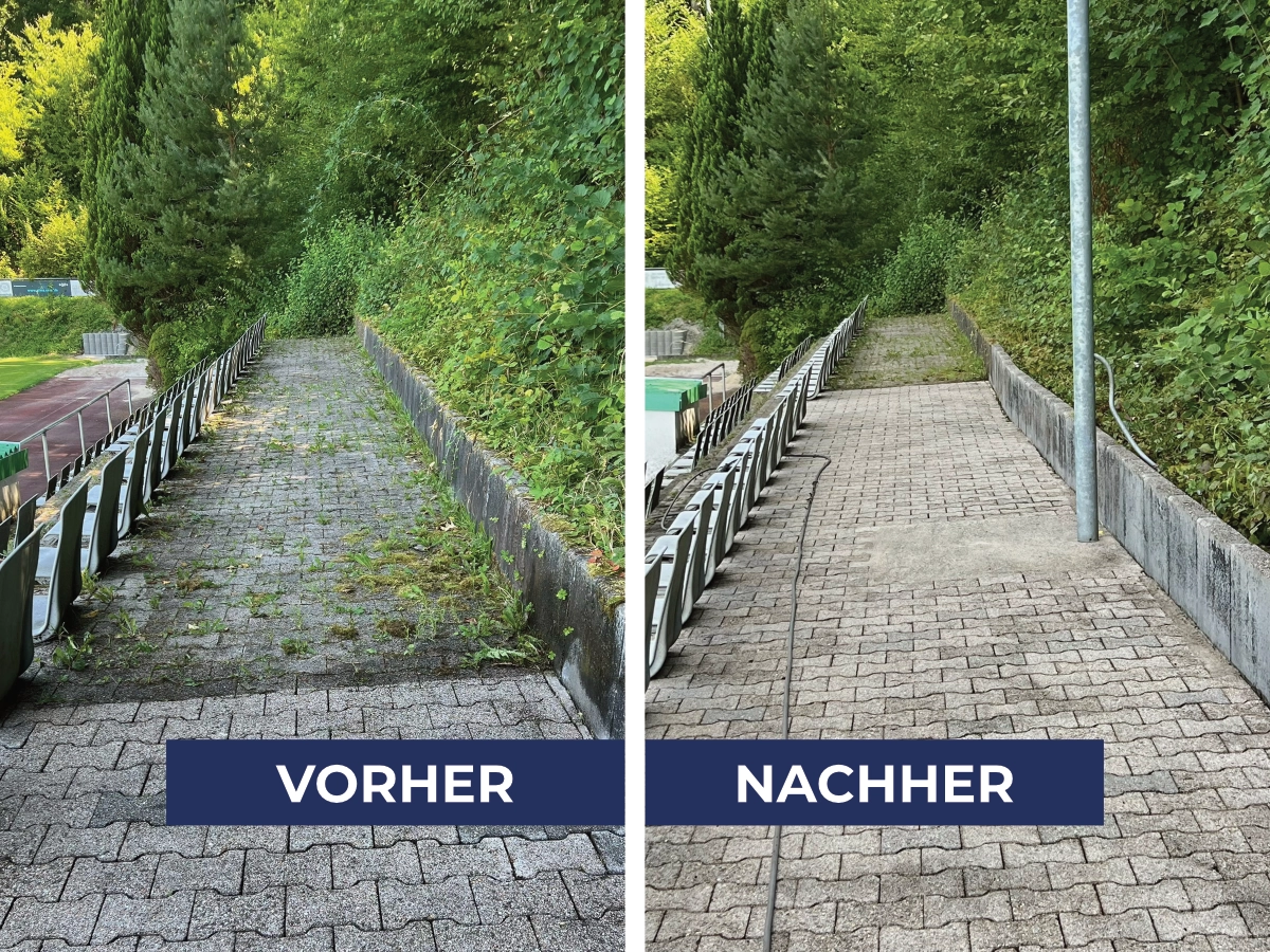 Steinreinigung Virher:Nachher 7