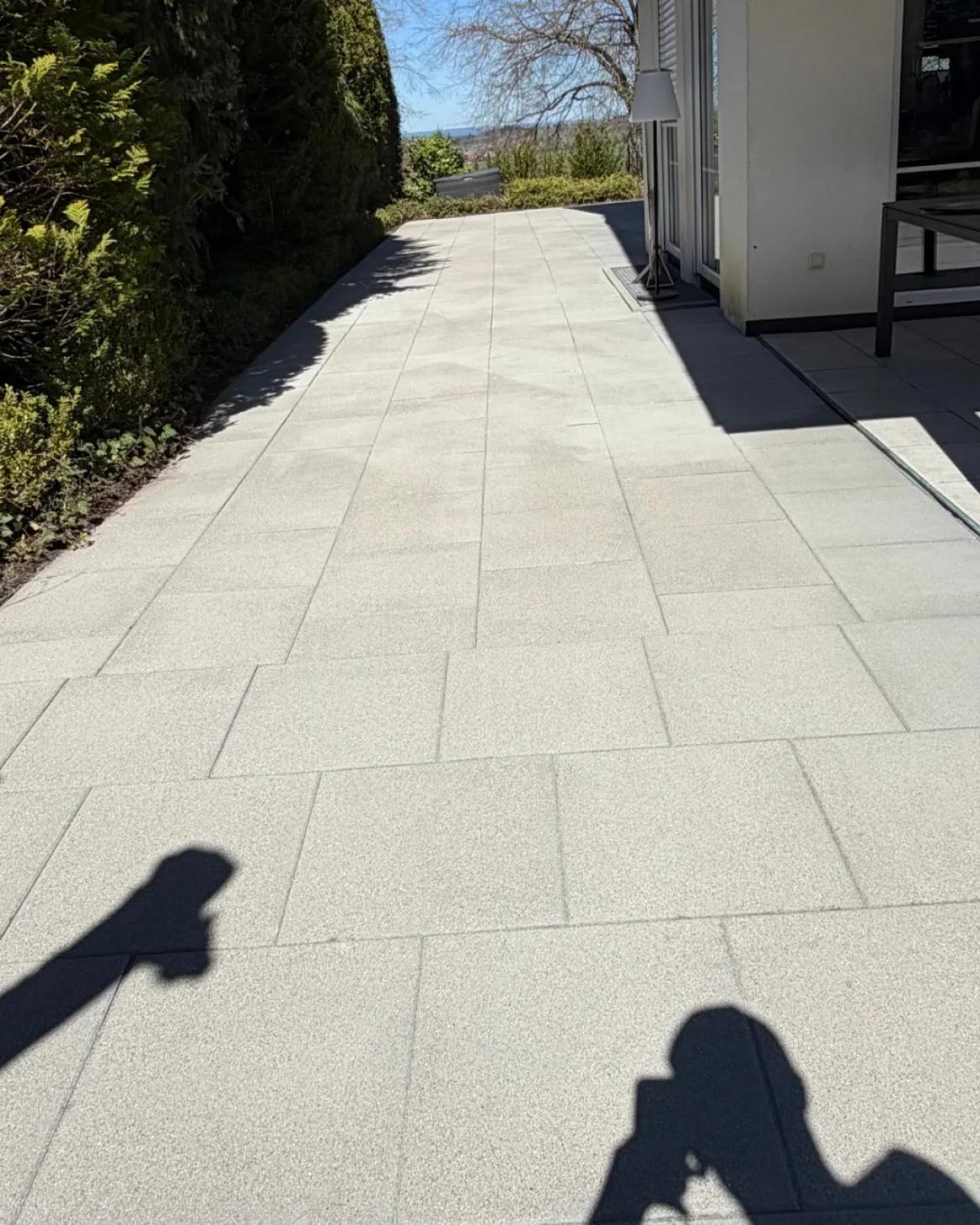 Terrasse nach der Reinigung
